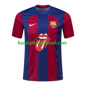 Fußballtrikots FC Barcelona Rolling Stones 2023-2024 Kurzarm Heimtrikotsatz kaufen